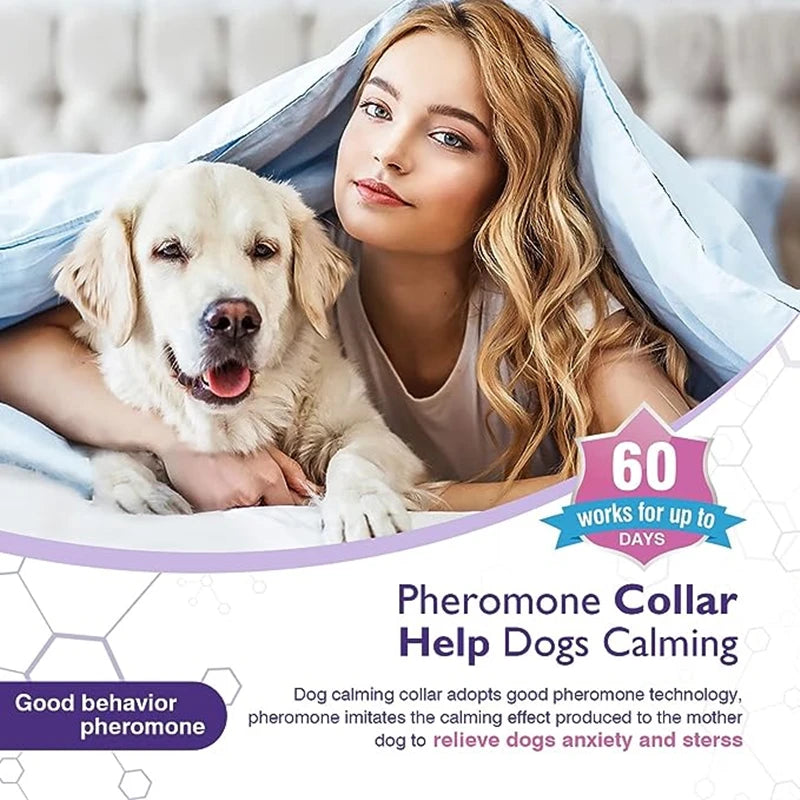 3/4 Pc Dogs Calming Pheromone Collars Pets Relieve Anxiety Adjustable Comfortable Collar For Puppy Kitten Large Dog Accessories